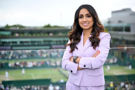 Isa Guha at Wimbledon.