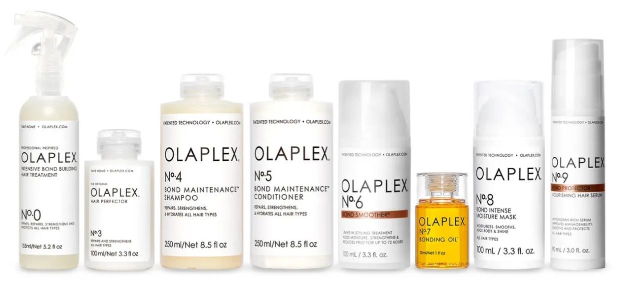 Olaplex complete hair repair system.