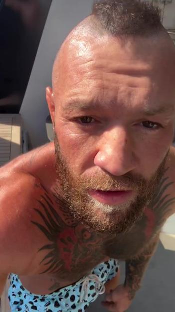 Conor McGregor with a mohawk hairstyle.