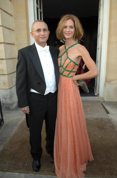 Trinny Woodall and her husband Johnny Elichaoff at an event.