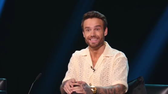 Liam Payne on the set of