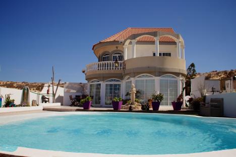 Holiday home with a pool.