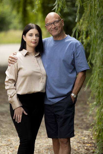 Gregg Wallace and his wife Anne-Marie Sterpini at home.