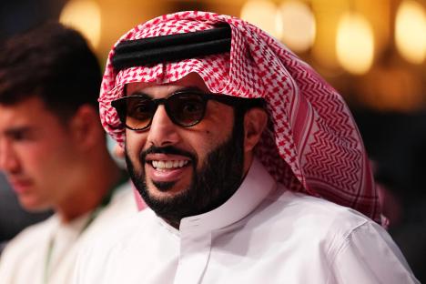 Turki Alalshikh at a UFC Fight Night event.