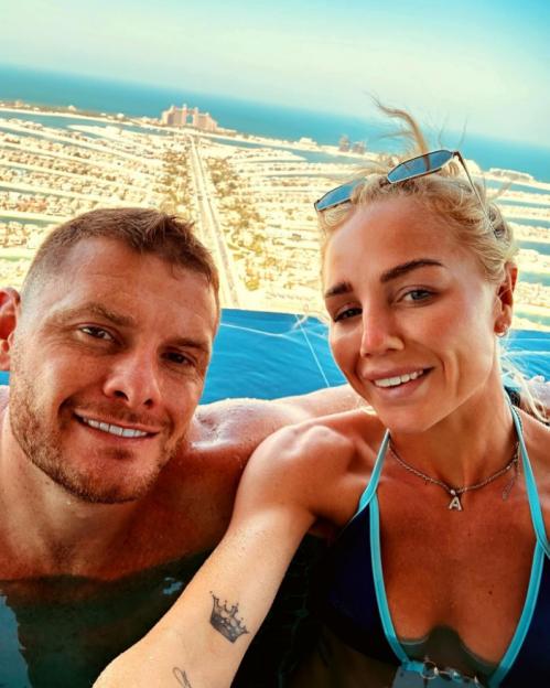 England footballer Alex Greenwood and partner Jack O'Connell