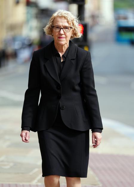 Lady Justice Thirlwall arriving at Liverpool Town Hall for the Letby inquiry.