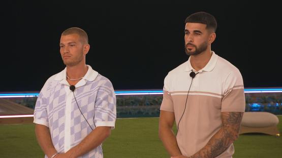 Blu Chegini and Shea Mannings on Love Island.