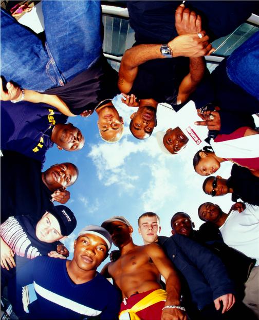 Photo of So Solid Crew in South London, 2001.