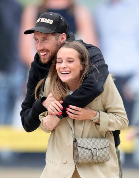 Lioness Ella Toone seen playing around with Boyfriend Macclesfield Town Player Joe Bonney as they are seen leaving BBC Breakfast Studios in Media City Salford Pictured: Joe Bonney,Ella Toone Ref: SPL9892657 290823 NON-EXCLUSIVE Picture by: SplashNews.com Splash News and Pictures USA: 310-525-5808 UK: 020 8126 1009 eamteam@shutterstock.com World Rights,