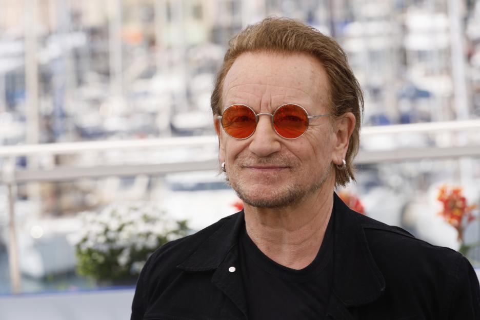 Bono at the Cannes Film Festival.