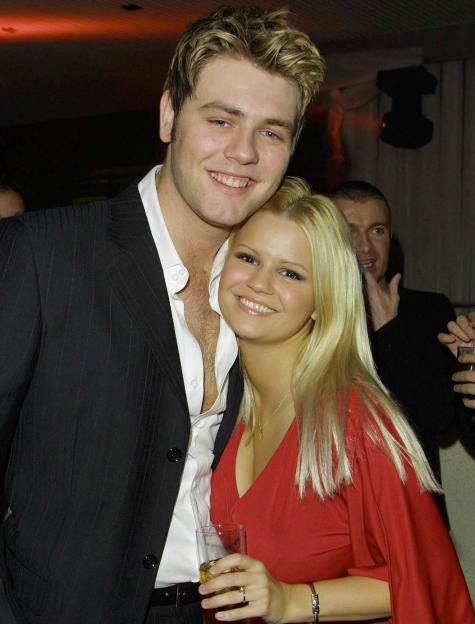 Brian McFadden and Kerry Katona at an album launch party.