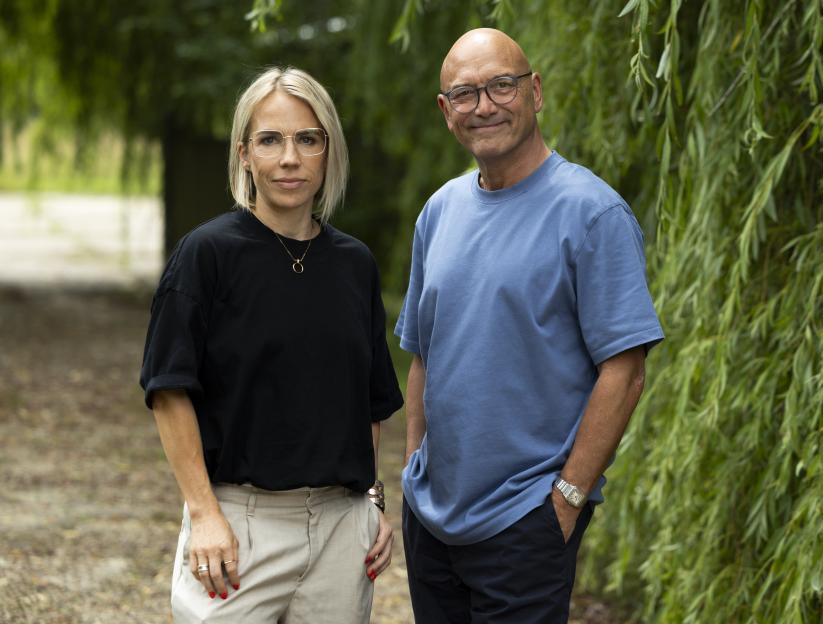 Gregg Wallace and Clemmie Moody in an interview.
