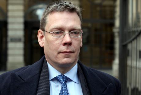 David Gilroy leaving the High Court in Edinburgh.