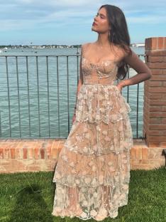 Jessica Alba's daughter Honor at Jeff Bezos' wedding in Venice.