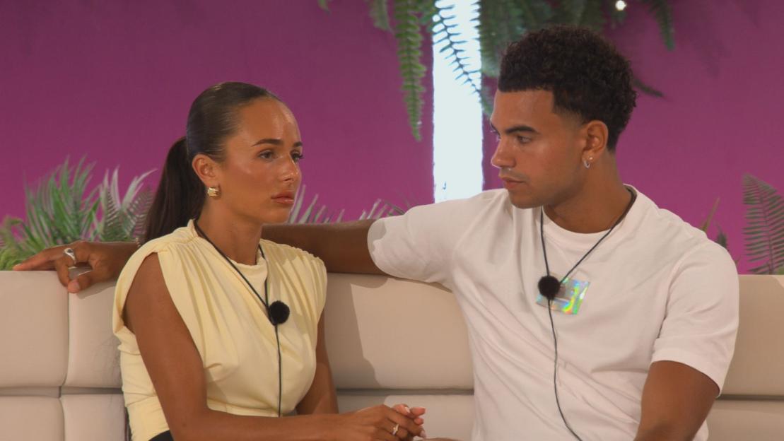 Lauren Wood and Harrison Solomon from Love Island.