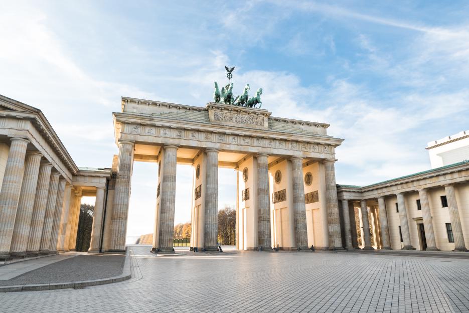 Brandenburg Gate in Berlin, Germany.