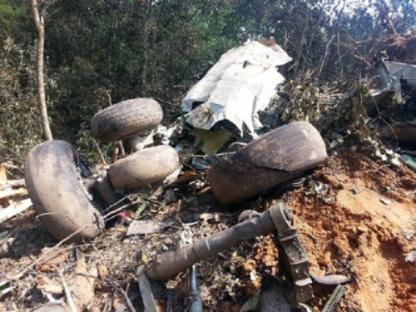 Wreckage of Vietnam Airlines flight 474.