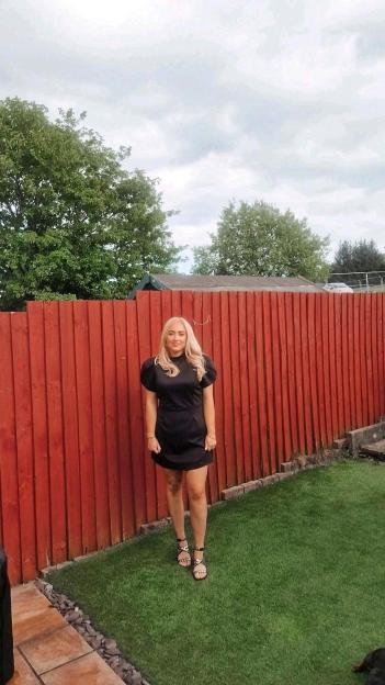 Lucy Davies, after the weight loss injections. A mum has been left