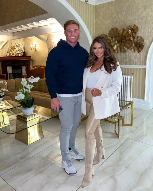 Charlotte Dawson and Matt Sarsfield at a birthday celebration.