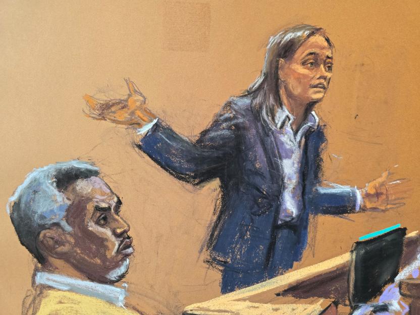 Courtroom sketch of Sean
