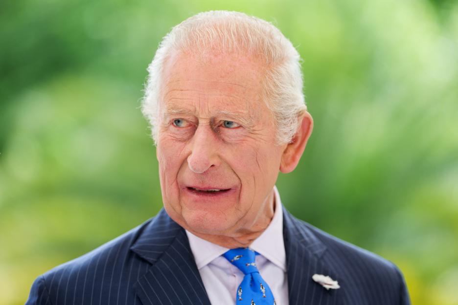 King Charles III at a Nature and Finance reception.