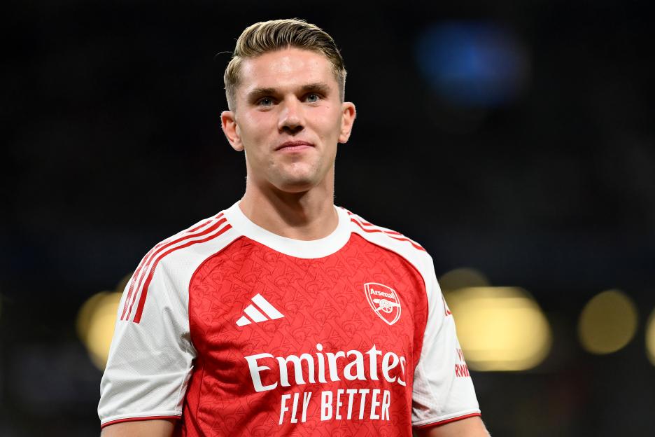 Viktor Gyokeres of Arsenal in action.