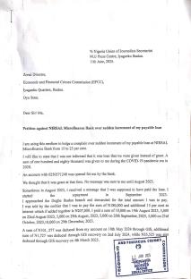Journalist petitions EFCC, CBN, PCC over sudden increment of loan interest by NIRSAL Microfinance Bank 4