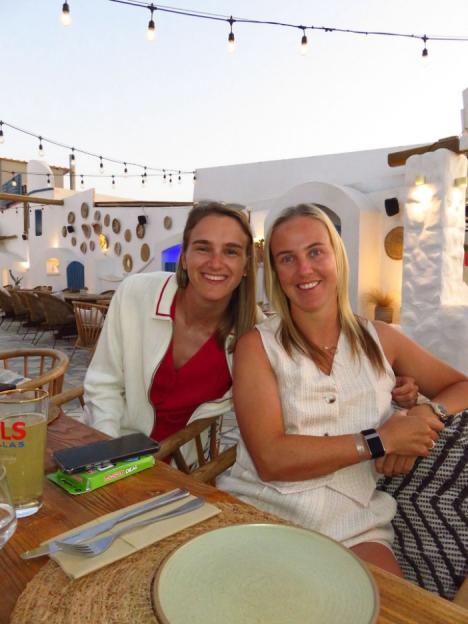 England Footballer Beth Mead and her partner Vivianne Miedema.