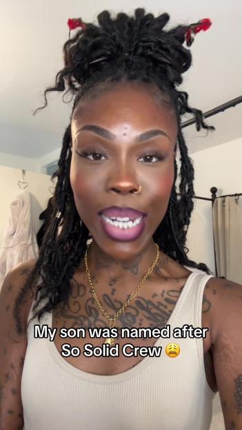 Woman says her son was named after So Solid Crew.