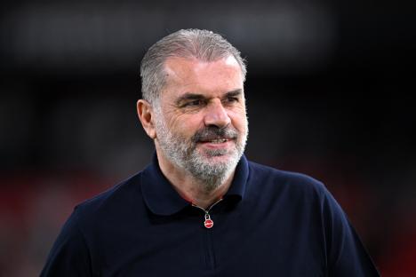 File Photo - Tottenham Hotspur Sack Manager Ange Postecoglou - BILBAO, SPAIN - MAY 21: Ange Postecoglou, Manager of Tottenham Hotspur, looks on prior to the UEFA Europa League Final 2025 between Tottenham Hotspur and Manchester United at Estadio de San Mames on May 21, 2025 in Bilbao, Spain. (Photo by Justin Setterfield/Getty Images)