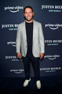 Scooter Braun at the Justin Bieber: Our World premiere.