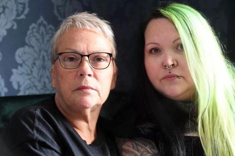 Portrait of a mother and daughter.