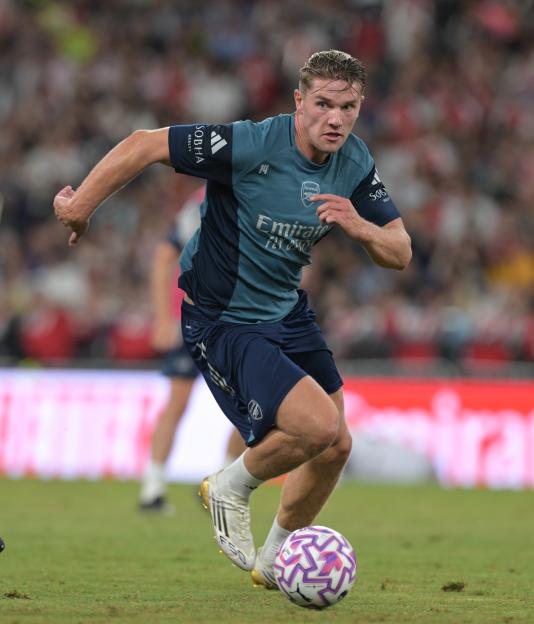 Viktor Gyokeres of Arsenal during a training session.