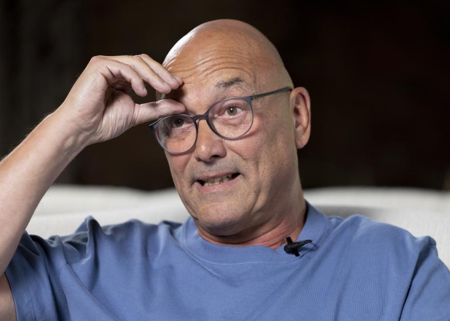 Headshot of Gregg Wallace during an interview.