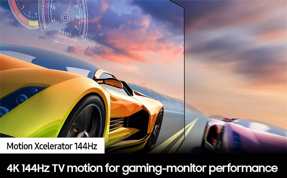 4K 144Hz TV motion for gaming monitor performance.