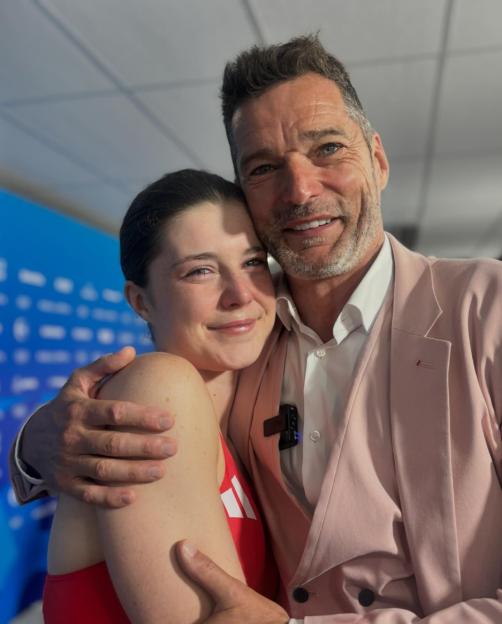 Fred Sirieix posted a picture of the two of them hugging with smiles on their face after their emotional moment