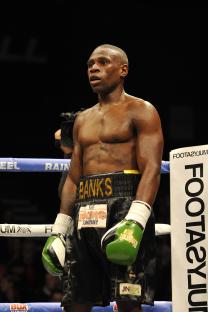 Boxer Nathanael Wilson in a boxing ring.