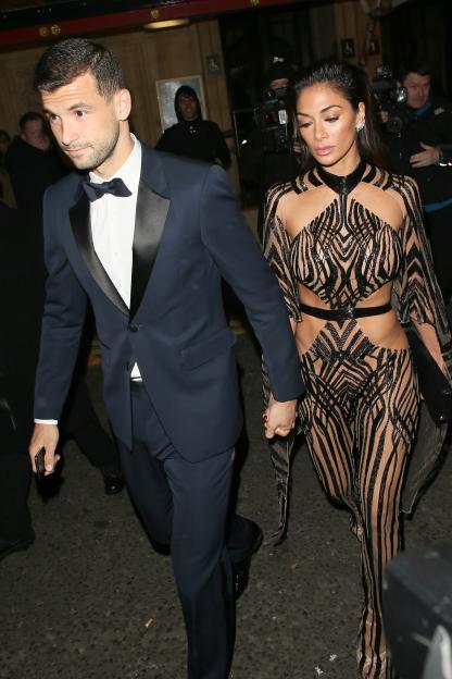 Nicole Scherzinger and Grigor Dimitrov at the British Fashion Awards 2016.