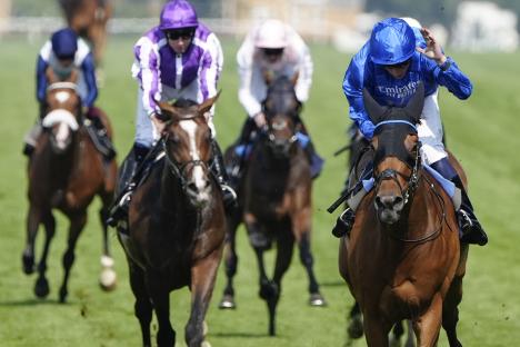 William Buick winning The Gold Cup at Royal Ascot on Trawlerman.