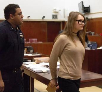 Anna Delvey on trial for fraud in a New York court.