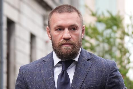 Conor McGregor outside the High Court in Dublin.