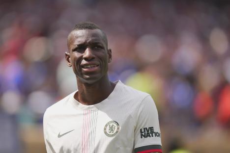 Nicolas Jackson of Chelsea FC leaving the pitch.