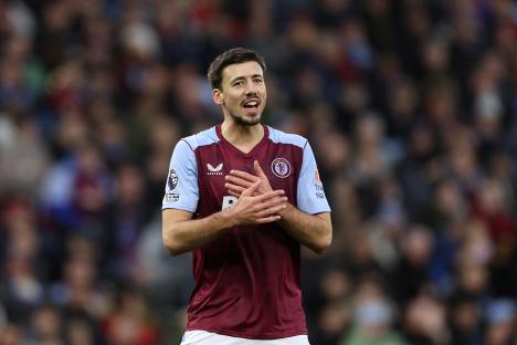Clément Lenglet of Aston Villa during a Premier League match.