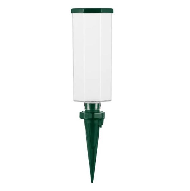 Green plant watering spike.