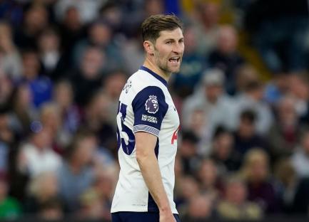 Ben Davies of Tottenham Hotspur during a Premier League match.