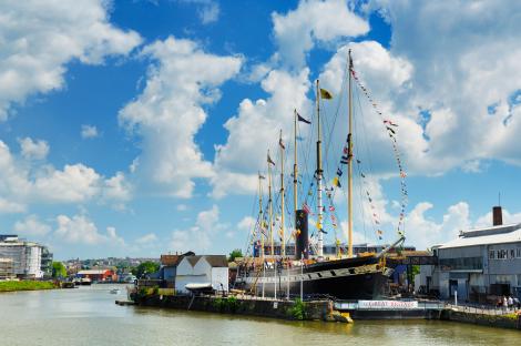 SS Great Britain at the Great Western Dockyard in Bristol.