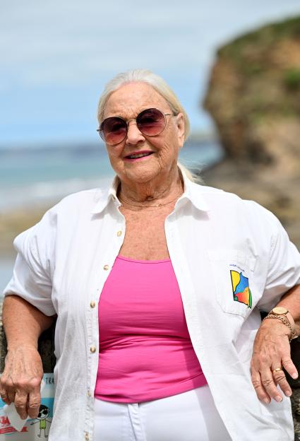 Jan, a former WRU employee, near Little Haven, Pembrokeshire.
