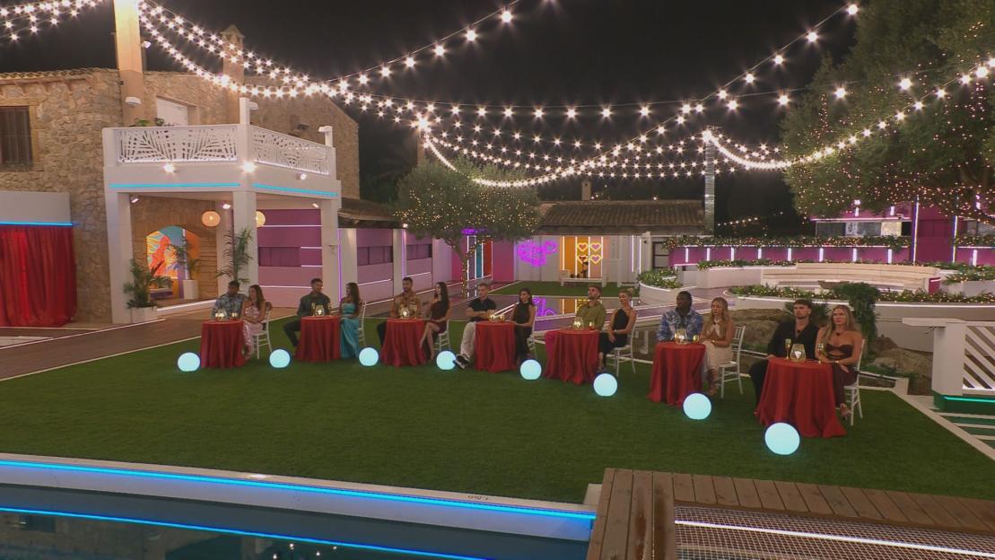 Love Island contestants on a date night.