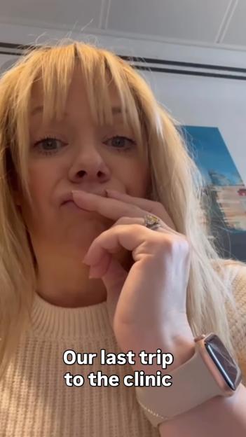 Woman describes her last IVF clinic visit.