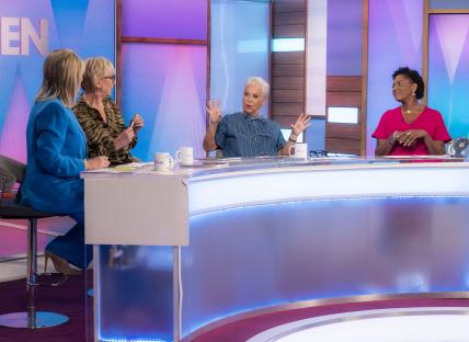 Four women on the Loose Women TV show in London.
